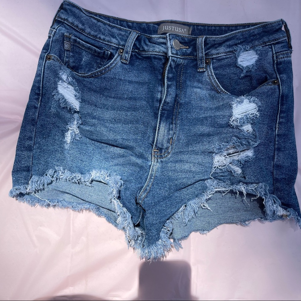 Just USA denim shorts - Size L - EUC